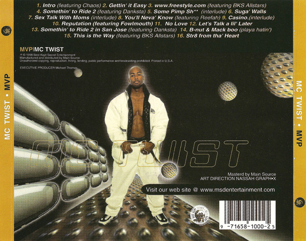 MVP by MC Twist (CD 1998 Best Kept Secret Entertainment) in San 